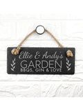 Treat Republic personalised slate hanging sign (British brand)