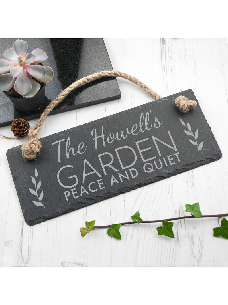 Treat Republic personalised slate hanging sign (British brand)