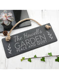 Treat Republic personalised slate hanging sign (British brand)