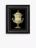 Brookpace Lascelles framed print Garden Antiquities IV black 60x50cm (British brand)