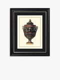 Antonio Clementino Urn I framed print in black frame, 60 x 50cm - British product