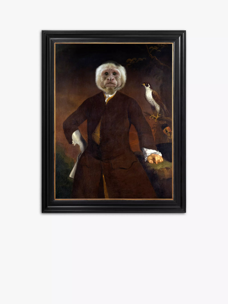 Brookpace Lascelles framed canvas Howard the Monkey 41x36.5cm - British product