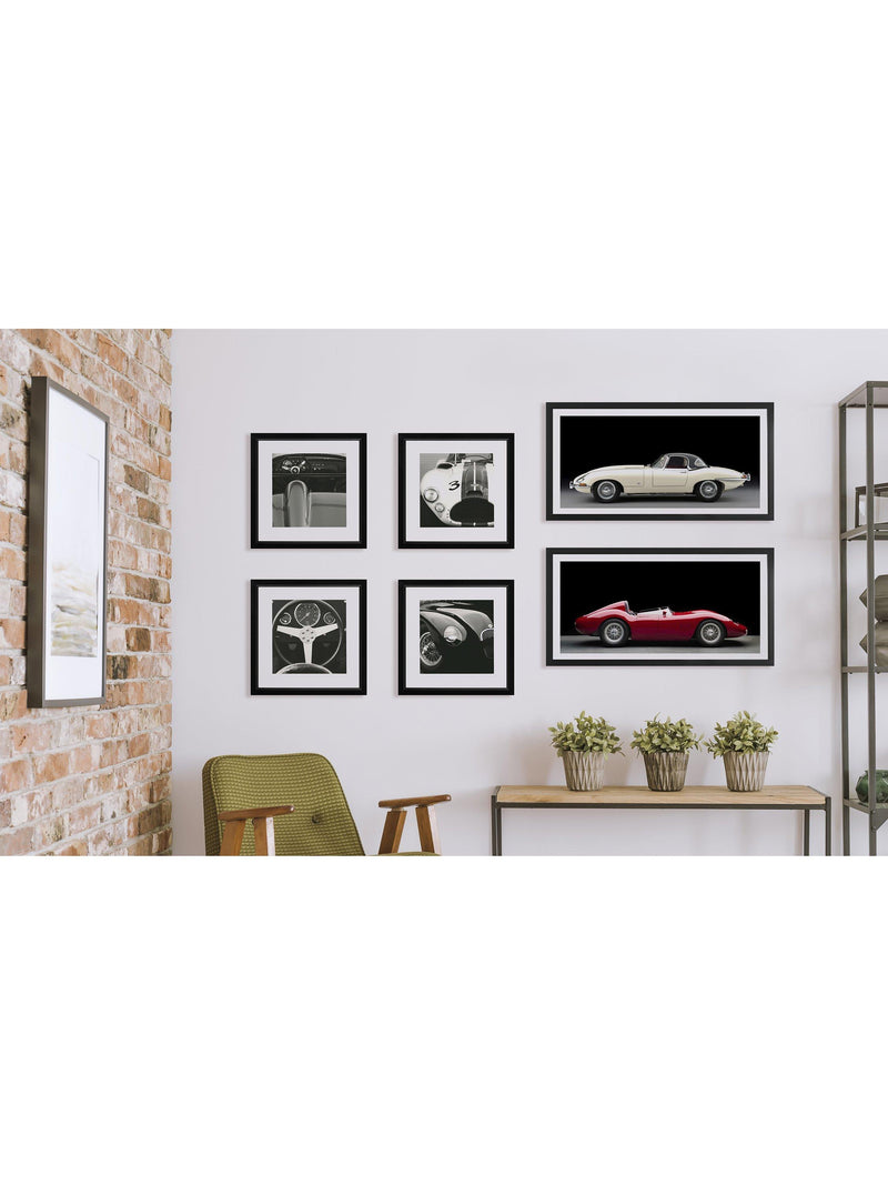 Brookpace Lascelles Jaguar E-Type framed print 51x101.5cm, imported from the UK