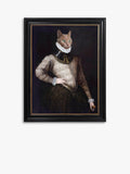 Brookpace Lascelles Merlin The Cat framed canvas artwork 41 x 36.5cm - British product