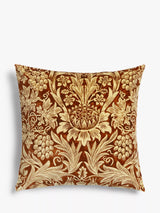 John Lewis Morris & Co. Sunflower Cushion, Vellum / Saffron, 50 x 50 cm- Buy online at McGrocer