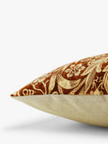 Morris and Co Sunflower cushion Vellum Saffron 50cm, UK version