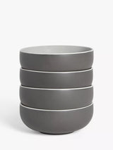 John Lewis John Lewis Puritan Stoneware Cereal Bowls Set of 4 15cm- Buy online at McGrocer