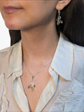 Be-Jewelled Amber Bee Pendant silver multi 41cm - British product