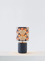John Lewis Orla Kiely Pink Stem Ceramic Table Lamp, Navy/Pink- Buy online at McGrocer