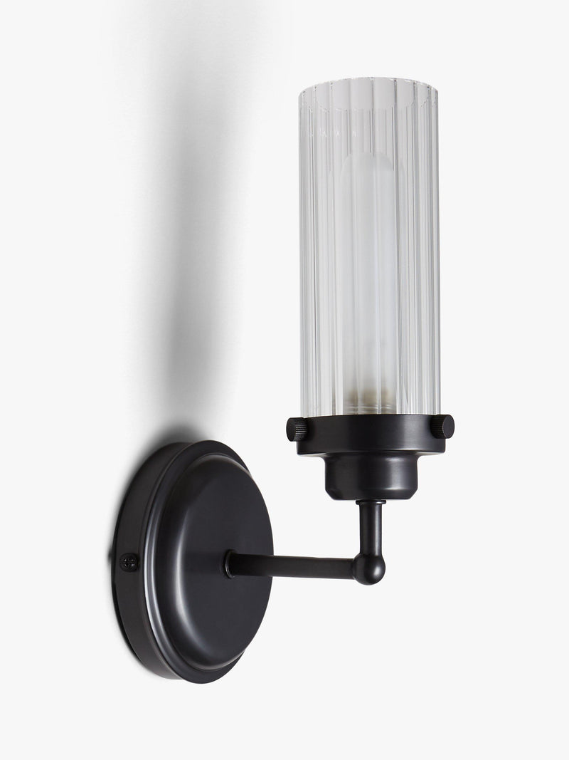 John Lewis ribbed glass wall light, UK version