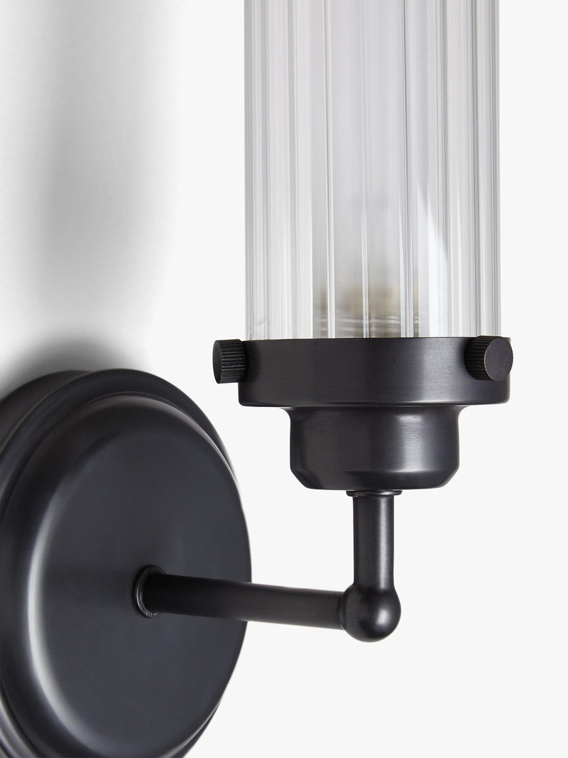 John Lewis ribbed glass wall light, UK version