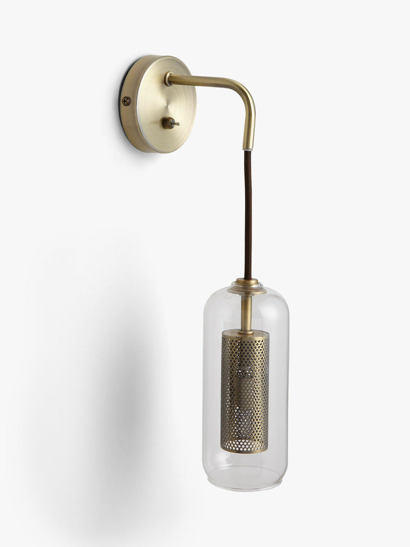 John Lewis Tulip wall light 35cm antique brass UK version