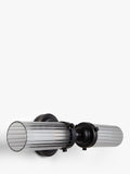 John Lewis ribbed glass double arm bathroom wall light - British product