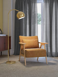 John Lewis Hector mini floor lamp antique finish, imported from the UK