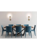 John Lewis Huxley wall light in antique brass with smoked glass shade, UK version