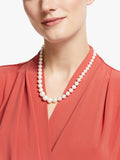 Lido graduating freshwater white pearl necklace 45cm, UK version