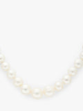 Lido graduating freshwater white pearl necklace 45cm, UK version