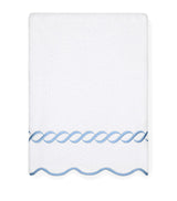 Harrods Cotton Bath Sheet with Treccia Embroidery, 100cm x 180cm- Buy online at McGrocer