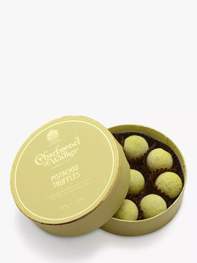 John Lewis Lightly Dusted Pistachio and White Chocolate Truffles 115g- Buy online at McGrocer