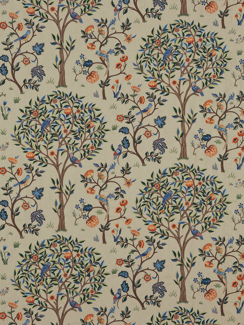 Morris & Co. Kelmscott Tree furnishing fabric, imported from the UK