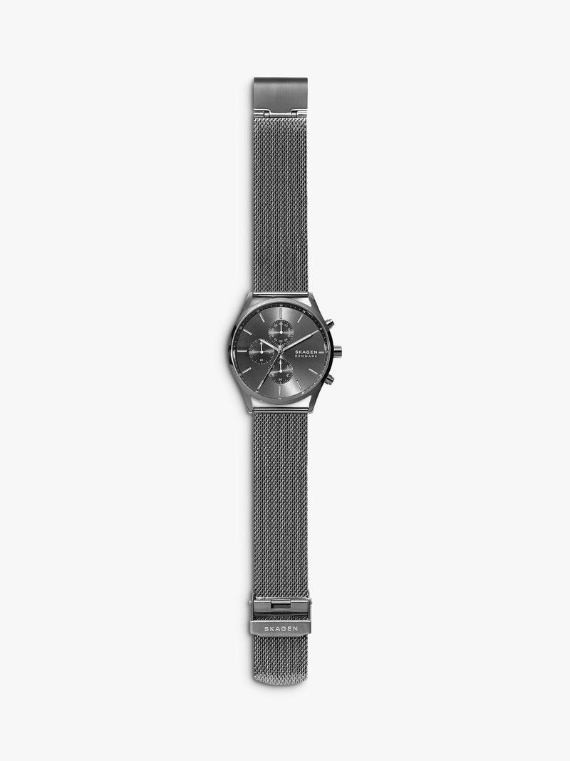 Skagen Holst Chronograph watch grey dial 42mm, imported from the UK