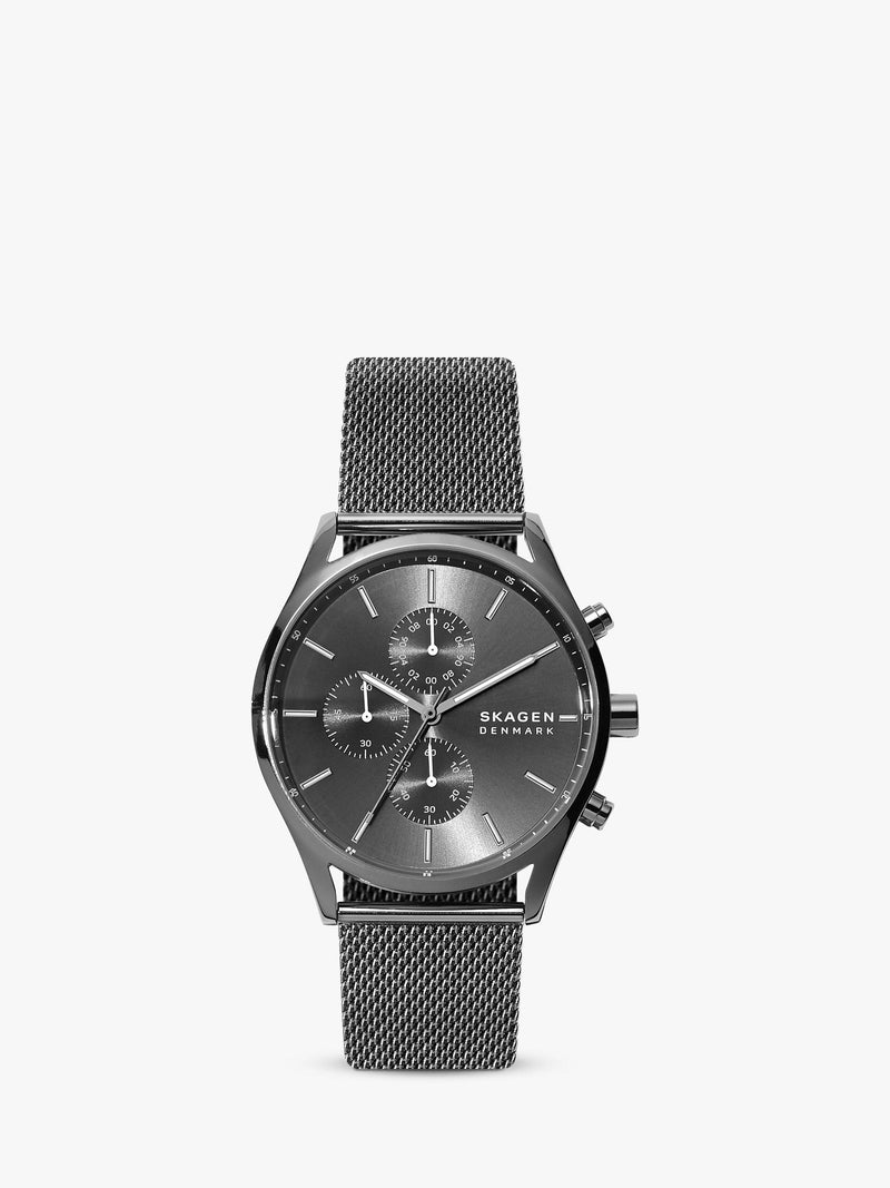 Skagen Holst Chronograph watch grey dial 42mm, imported from the UK