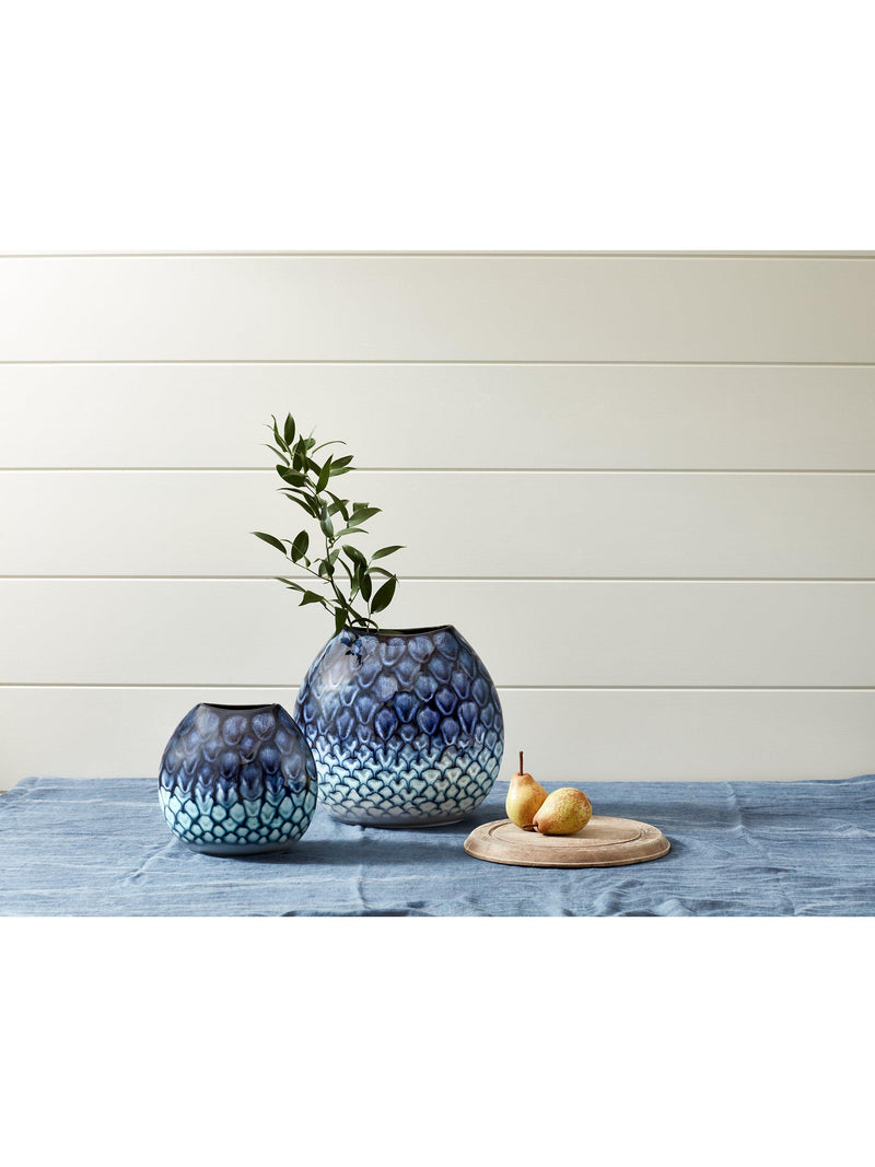 Poole Pottery Ocean Purse Vase 20cm imported from the UK