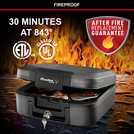 Master Lock fireproof water-resistant safe medium, imported from the UK
