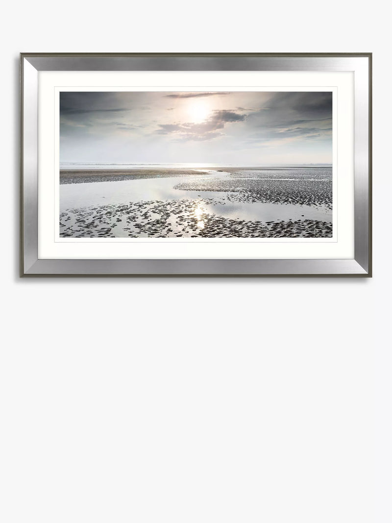 John Lewis Reflections of Heaven framed print 110cm silver (British brand)