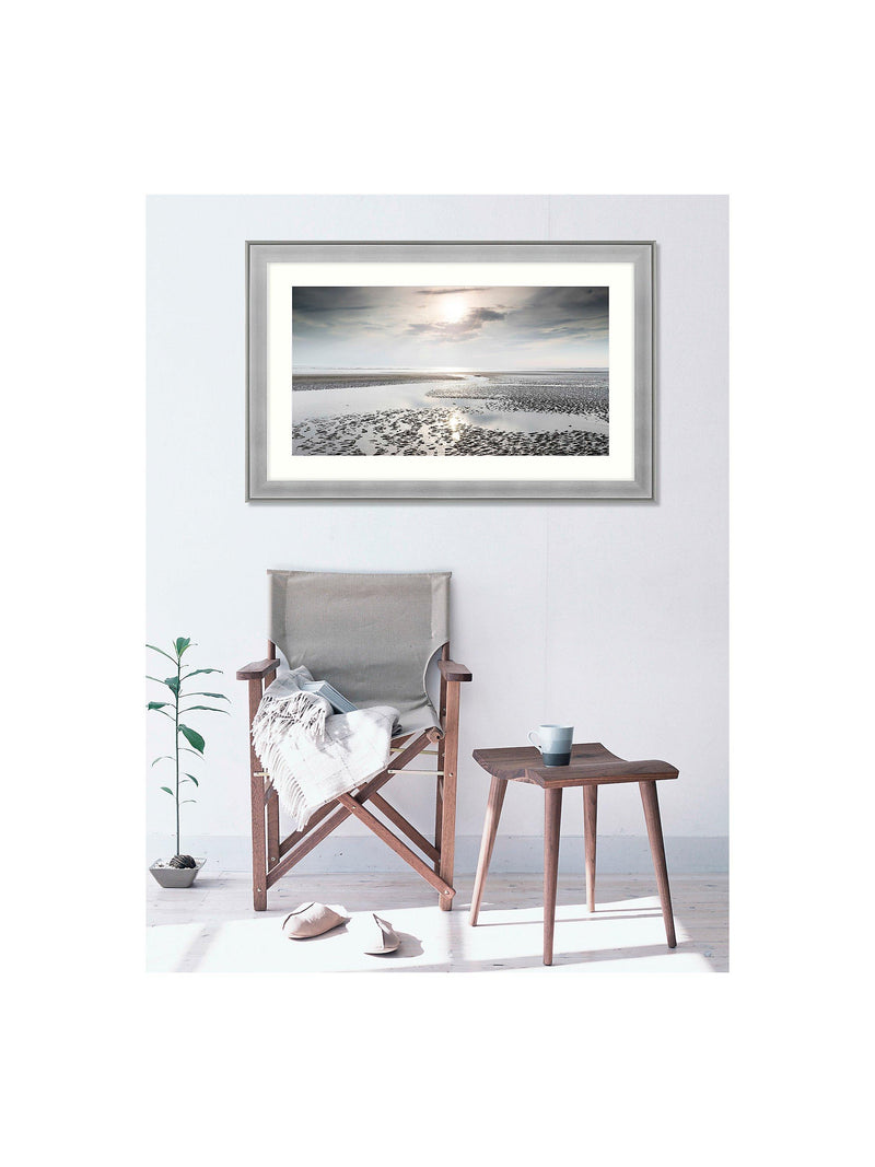 John Lewis Reflections of Heaven framed print 110cm silver (British brand)
