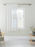 John Lewis white stitched stripe voile fabric, UK version