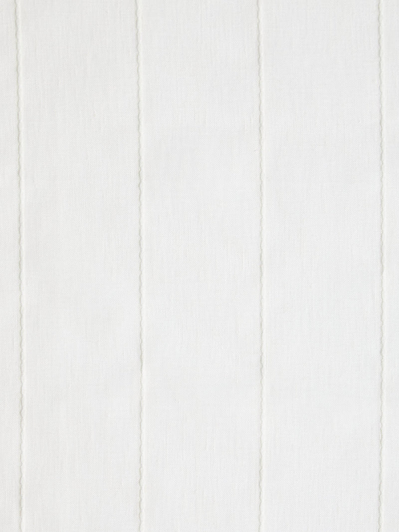 John Lewis white stitched stripe voile fabric, UK version