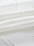 John Lewis white stitched stripe voile fabric, UK version