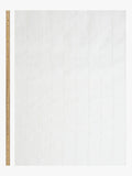 John Lewis white stitched stripe voile fabric, UK version
