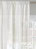 John Lewis fine stripe voile fabric natural 280cm (British brand)