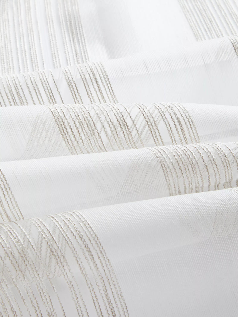 John Lewis fine stripe voile fabric natural 280cm (British brand)