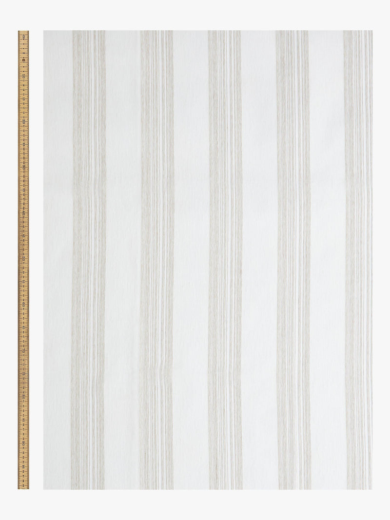 John Lewis fine stripe voile fabric natural 280cm (British brand)