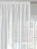 John Lewis voile fabric white woven stripe, imported from the UK