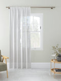 John Lewis voile fabric white woven stripe, imported from the UK