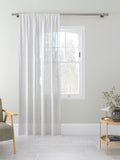 John Lewis voile fabric white woven stripe, imported from the UK