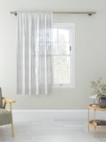 John Lewis voile fabric white woven stripe, imported from the UK