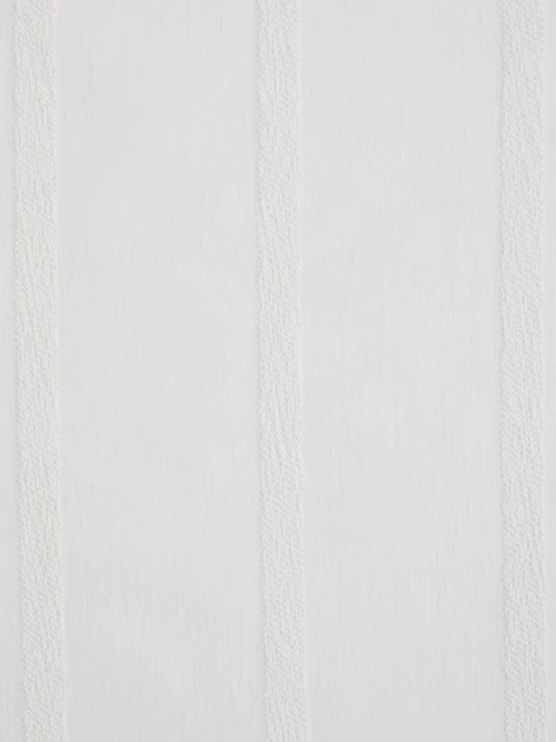 John Lewis voile fabric white woven stripe, imported from the UK