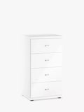 John Lewis Elstra 4 Drawer Glass Front Chest