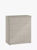 John Lewis Elstra Wide 4 Drawer Glass Front Chest