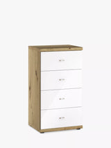 John Lewis John Lewis Elstra 4 Drawer Glass Front Chest- Buy online at McGrocer