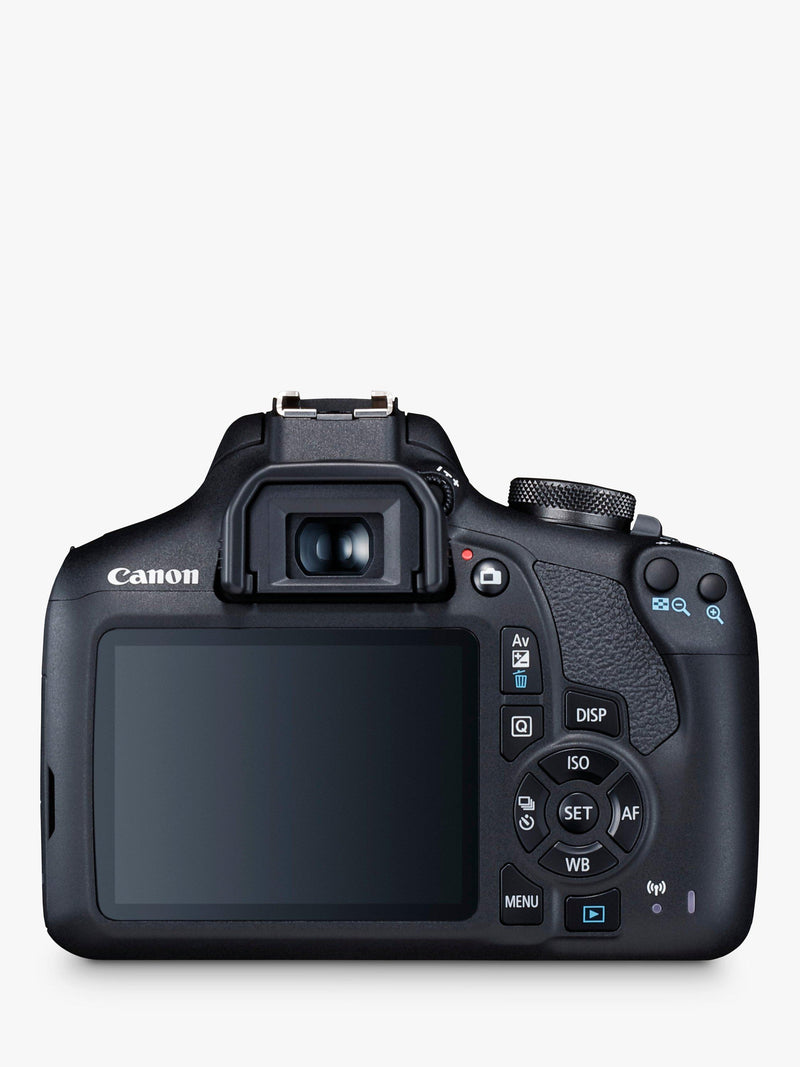Canon EOS 2000D digital SLR camera with 18-55mm lens, UK version