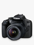 Canon EOS 2000D digital SLR camera with 18-55mm lens, UK version