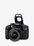 Canon EOS 2000D digital SLR camera with 18-55mm lens, UK version