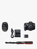 Canon EOS 2000D digital SLR camera with 18-55mm lens, UK version