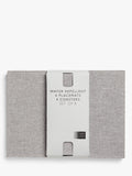 John Lewis placemat and coaster set grey 8 piece - British product
